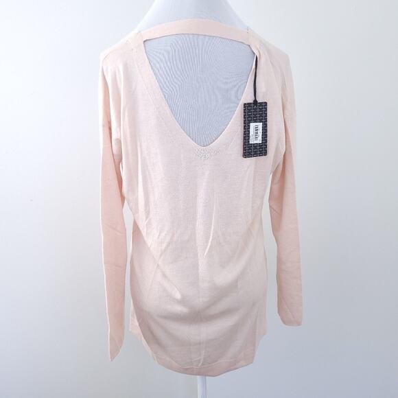 New Revolve Vimmia Lightweight Reversible Sweater Blush Small Yoga Activewear - Picture 3 of 6